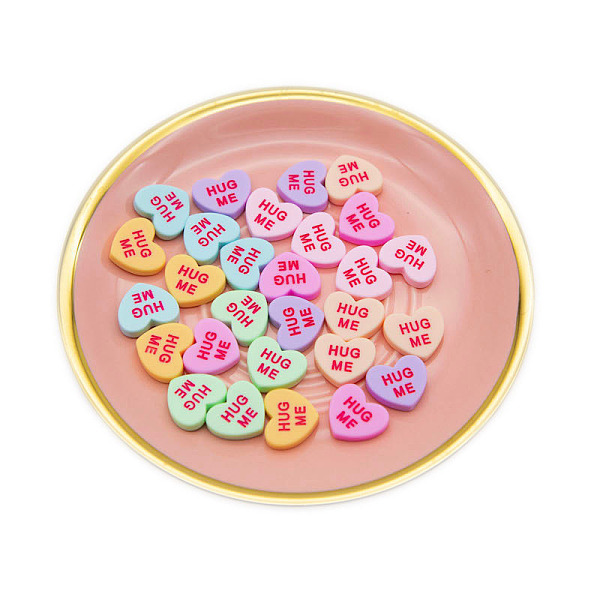 PandaHall Opaque Resin Cabochons, Heart with Word Hug Me, Mixed Color, 19x18mm Resin Heart Multicolor
PandaHall Opaque Resin Cabochons, Heart with Word Hug Me, Mixed Color, 19x18mm Resin Heart Multicolor