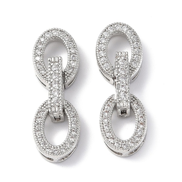 PandaHall Rack Plating Brass Micro Pave Clear Cubic Zirconia Fold Over Clasps, Oval, Platinum, 25.5x8.5x5mm, Hole: 0.6x3mm Brass+Cubic...
PandaHall Rack Plating Brass Micro Pave Clear Cubic Zirconia Fold Over Clasps, Oval, Platinum, 25.5x8.5x5mm, Hole: 0.6x3mm Brass+Cubic...