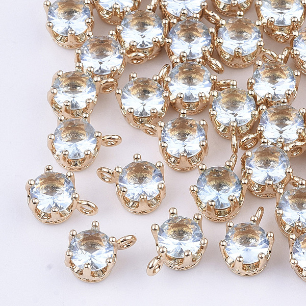 PandaHall Transparent Glass Charms, with Brass Findings, Faceted, Crown, Light Gold, Pale Turquoise, 8.5x6x5mm, Hole: 1mm Brass+Glass Crown..., Cyan
PandaHall Transparent Glass Charms, with Brass Findings, Faceted, Crown, Light Gold, Pale Turquoise, 8.5x6x5mm, Hole: 1mm Brass+Glass Crown..., Cyan