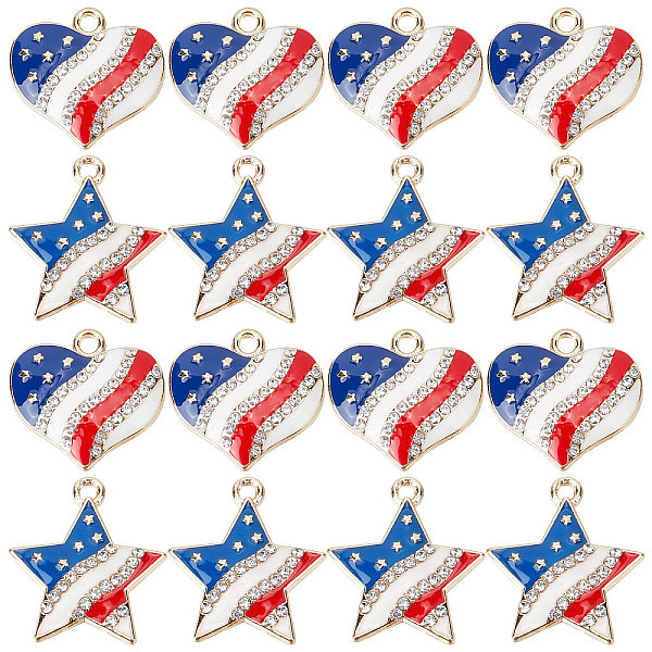 PandaHall SUNNYCLUE 1 Box 20Pcs America Flag Charms USA Charms Patriotic Independence Day Charm 4th of July Rhinestone Love Heart Star..., Multicolor
PandaHall SUNNYCLUE 1 Box 20Pcs America Flag Charms USA Charms Patriotic Independence Day Charm 4th of July Rhinestone Love Heart Star..., Multicolor