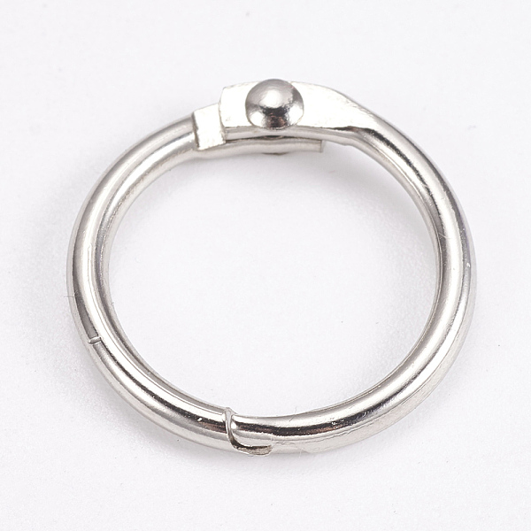 PandaHall Iron Loose Leaf Book Binder Hinged Rings, Platinum, 20x2mm, Inner Diameter: 15mm Iron
PandaHall Iron Loose Leaf Book Binder Hinged Rings, Platinum, 20x2mm, Inner Diameter: 15mm Iron