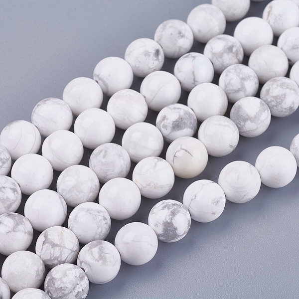 PandaHall Natural Howlite Round Bead Strands, 8mm, Hole: 1mm, about 47pcs/strand, 15.7 inch Howlite Round White
PandaHall Natural Howlite Round Bead Strands, 8mm, Hole: 1mm, about 47pcs/strand, 15.7 inch Howlite Round White