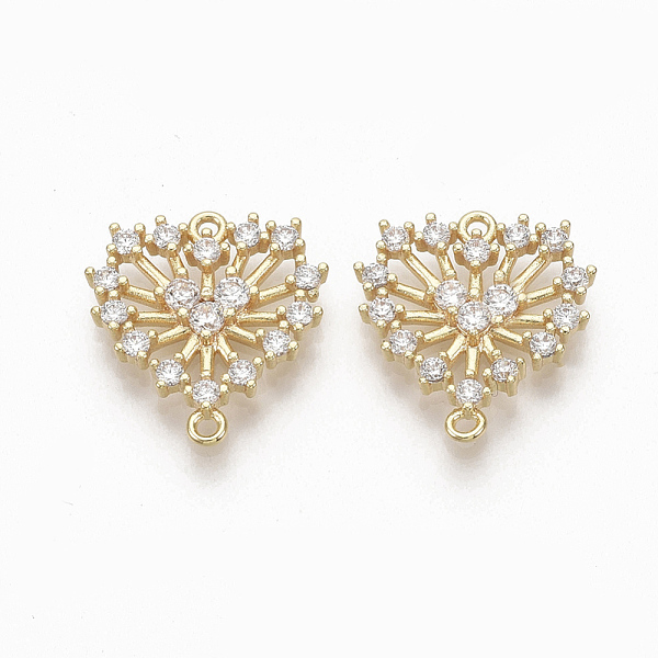 PandaHall Brass Micro Pave Clear Cubic Zirconia Links, Nickel Free, Heart, Real 18K Gold Plated, 15x14x2mm, Hole: 1mm Brass+Cubic Zirconia...
PandaHall Brass Micro Pave Clear Cubic Zirconia Links, Nickel Free, Heart, Real 18K Gold Plated, 15x14x2mm, Hole: 1mm Brass+Cubic Zirconia...