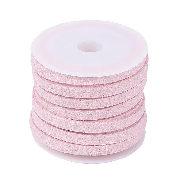 PandaHall Faux Suede Cord, Faux Suede Lace, Pink, 5x1.5mm, about 5.46 yards(5m)/roll Faux Suede Pink
PandaHall Faux Suede Cord, Faux Suede Lace, Pink, 5x1.5mm, about 5.46 yards(5m)/roll Faux Suede Pink
