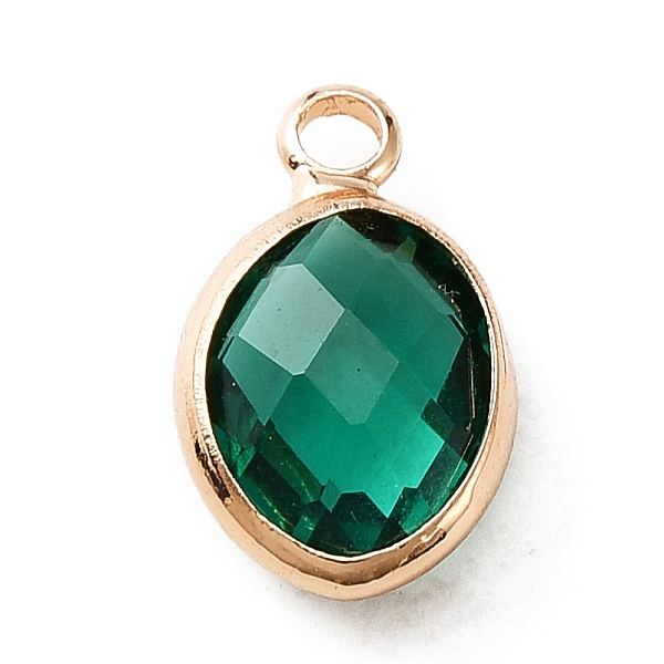 PandaHall Faceted Glass Pendants, May Birthstone Charms, with Brass Cabochon Settings, Oval, Golden, Sea Green, 13x8x4mm, Hole: 1.6mm...
PandaHall Faceted Glass Pendants, May Birthstone Charms, with Brass Cabochon Settings, Oval, Golden, Sea Green, 13x8x4mm, Hole: 1.6mm...