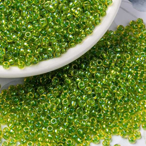 PandaHall MIYUKI Round Rocailles Beads, Japanese Seed Beads, Fancy Lined, (RR3739) Fancy Lined Celery, 15/0, 1.5mm, Hole: 0.7mm, about..., Green
PandaHall MIYUKI Round Rocailles Beads, Japanese Seed Beads, Fancy Lined, (RR3739) Fancy Lined Celery, 15/0, 1.5mm, Hole: 0.7mm, about..., Green