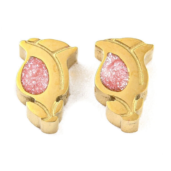 PandaHall Ion Plating(IP) Rack Plating 316L Surgical Stainless Steel Beads, with Enamel and Glitter Powder, Flower, Real 18K Gold Plated..., Pink
PandaHall Ion Plating(IP) Rack Plating 316L Surgical Stainless Steel Beads, with Enamel and Glitter Powder, Flower, Real 18K Gold Plated..., Pink