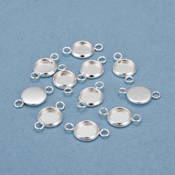 PandaHall 201 Stainless Steel Cabochon Connector Settings, Plain Edge Bezel Cups, Flat Round, Silver, Tray: 6mm, 13.5x8x1.5mm, Hole: 1.5mm...
PandaHall 201 Stainless Steel Cabochon Connector Settings, Plain Edge Bezel Cups, Flat Round, Silver, Tray: 6mm, 13.5x8x1.5mm, Hole: 1.5mm...