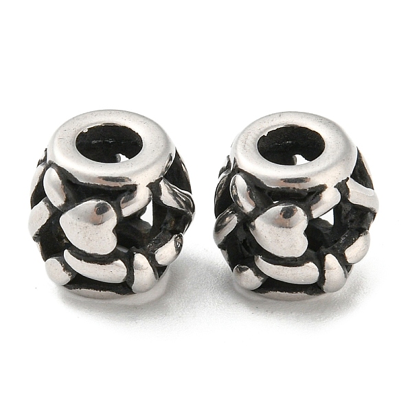 PandaHall 316 Surgical Stainless Steel Beads, Barrel, Antique Silver, 10x10mm, Hole: 4mm 316 Surgical Stainless Steel Barrel
PandaHall 316 Surgical Stainless Steel Beads, Barrel, Antique Silver, 10x10mm, Hole: 4mm 316 Surgical Stainless Steel Barrel