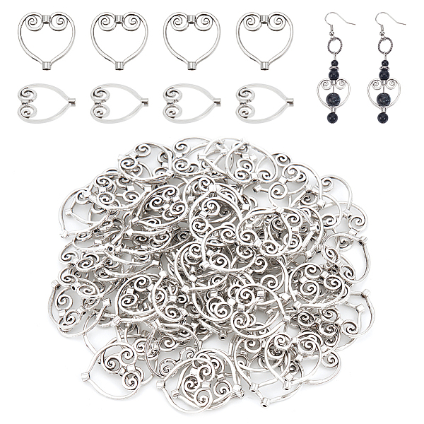 PandaHall 100Pcs Tibetan Style Alloy Bead Frames, Heart, Antique Silver, 20x20x3mm, Hole: 1mm Alloy Heart
PandaHall 100Pcs Tibetan Style Alloy Bead Frames, Heart, Antique Silver, 20x20x3mm, Hole: 1mm Alloy Heart