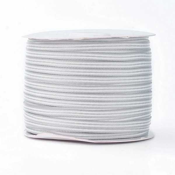 PandaHall Nylon Ribbon, Stripe Pattern, For Jewelry Making, Silver, 3/16 inch(5mm), 200yards/roll(182.88m/roll) Nylon Stripe Silver
PandaHall Nylon Ribbon, Stripe Pattern, For Jewelry Making, Silver, 3/16 inch(5mm), 200yards/roll(182.88m/roll) Nylon Stripe Silver