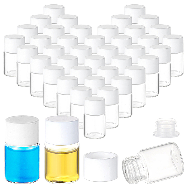PandaHall Glass Refillable Bottle, with Plastic Screw Lid, for Essential Oils Aromatherapy Lab Chemical, White, 3.8cm, Capacity: 5ml(0.17fl....
PandaHall Glass Refillable Bottle, with Plastic Screw Lid, for Essential Oils Aromatherapy Lab Chemical, White, 3.8cm, Capacity: 5ml(0.17fl....