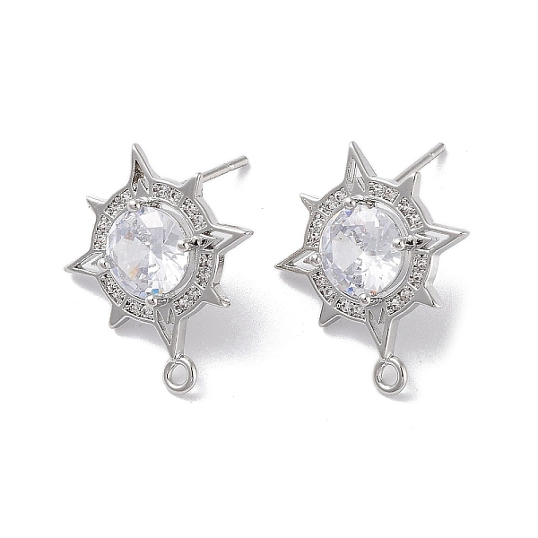 PandaHall Brass Micro Pave Cubic Zirconia Stud Earring Findings, Sun, Real Platinum Plated, 20x17mm, Hole: 1.4mm, Pin: 0.8mm Brass+Cubic...
PandaHall Brass Micro Pave Cubic Zirconia Stud Earring Findings, Sun, Real Platinum Plated, 20x17mm, Hole: 1.4mm, Pin: 0.8mm Brass+Cubic...