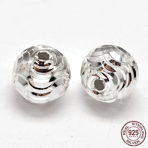 PandaHall Fancy Cut 925 Sterling Silver Round Beads, Silver, 6mm, Hole: 1.2mm, about 75pcs/20g Sterling Silver Round
PandaHall Fancy Cut 925 Sterling Silver Round Beads, Silver, 6mm, Hole: 1.2mm, about 75pcs/20g Sterling Silver Round