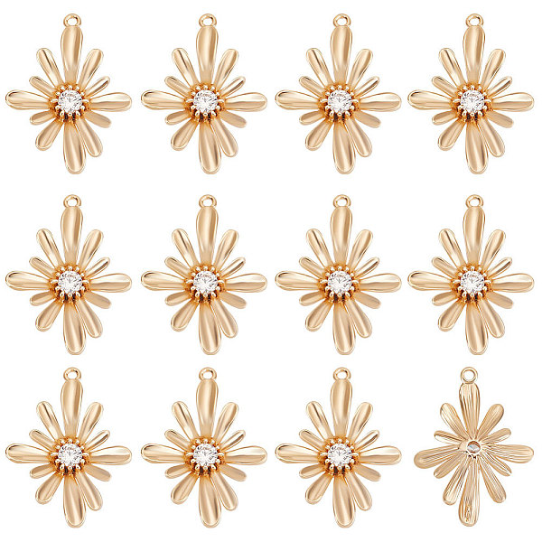 PandaHall Beebeecraft 14Pcs Brass Pave Clear Cubic Zirconia Connector Charms, Flower Links, Nickel Free, Real 18K Gold Plated, 25.5x19x5mm...
PandaHall Beebeecraft 14Pcs Brass Pave Clear Cubic Zirconia Connector Charms, Flower Links, Nickel Free, Real 18K Gold Plated, 25.5x19x5mm...