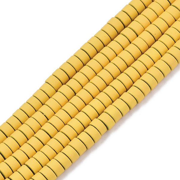 PandaHall Spray Painted Non-magnetic Synthetic Hematite Beads Strands, Flat Round/Disc, Gold, 4x2mm, Hole: 0.9mm, about 168~170pcs/strand...
PandaHall Spray Painted Non-magnetic Synthetic Hematite Beads Strands, Flat Round/Disc, Gold, 4x2mm, Hole: 0.9mm, about 168~170pcs/strand...