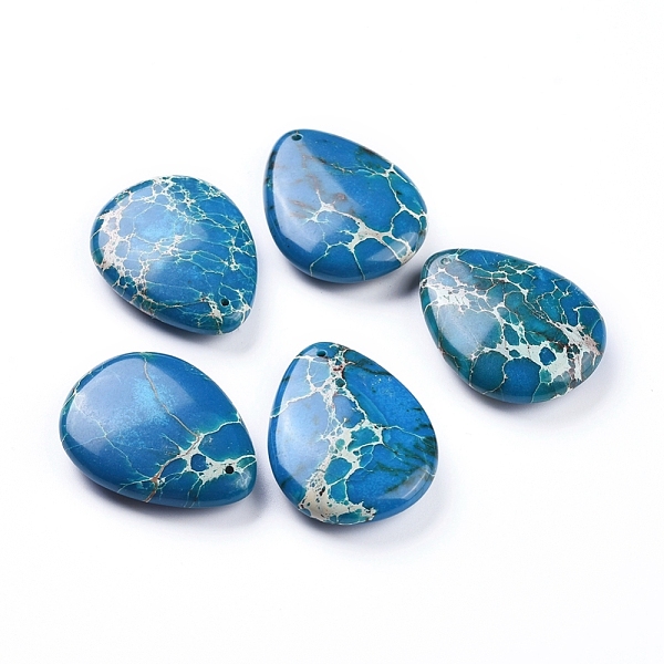 PandaHall Natural Regalite/Imperial Jasper/Sea Sediment Jasper Pendants, Dyed, Teardrop, Blue, 40x30x9.2mm, Hole: 1.6mm Imperial Jasper...
PandaHall Natural Regalite/Imperial Jasper/Sea Sediment Jasper Pendants, Dyed, Teardrop, Blue, 40x30x9.2mm, Hole: 1.6mm Imperial Jasper...