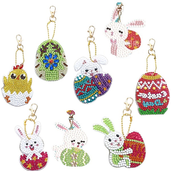 PandaHall SUNNYCLUE 1 Box 8 Styles Easter Bunny Diamond Art Painting Keychains 5D Diamond Art Keychain Easter Egg Diamond Art Painting Kits..., Multicolor
PandaHall SUNNYCLUE 1 Box 8 Styles Easter Bunny Diamond Art Painting Keychains 5D Diamond Art Keychain Easter Egg Diamond Art Painting Kits..., Multicolor