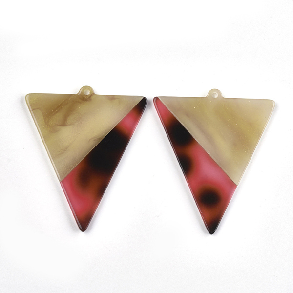 PandaHall Cellulose Acetate(Resin) Big Pendants, Two-tone, Triangle, Goldenrod, 51.5x43x2.5mm, Hole: 1.5mm Cellulose Acetate Triangle Gold
PandaHall Cellulose Acetate(Resin) Big Pendants, Two-tone, Triangle, Goldenrod, 51.5x43x2.5mm, Hole: 1.5mm Cellulose Acetate Triangle Gold