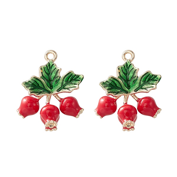 PandaHall 2Pcs Brass Enamel Pendants, Light Gold, Pomegranate with Leaf Charm, FireBrick, 19x13.5x9.5mm, Hole: 1.4mm Brass+Enamel..., Red
PandaHall 2Pcs Brass Enamel Pendants, Light Gold, Pomegranate with Leaf Charm, FireBrick, 19x13.5x9.5mm, Hole: 1.4mm Brass+Enamel..., Red