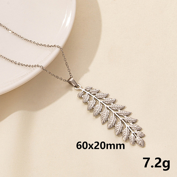 PandaHall Stainless Steel Leaf Pendant Necklaces, Cable Chain Necklaces Stainless Steel Leaf
PandaHall Stainless Steel Leaf Pendant Necklaces, Cable Chain Necklaces Stainless Steel Leaf