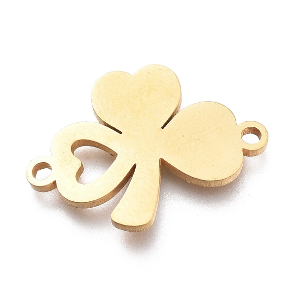 PandaHall 304 Stainless Steel Links Connectors, Laser Cut, Shamrock, Golden, 15x20x1mm, Hole: 1.5mm 304 Stainless Steel Clover
PandaHall 304 Stainless Steel Links Connectors, Laser Cut, Shamrock, Golden, 15x20x1mm, Hole: 1.5mm 304 Stainless Steel Clover