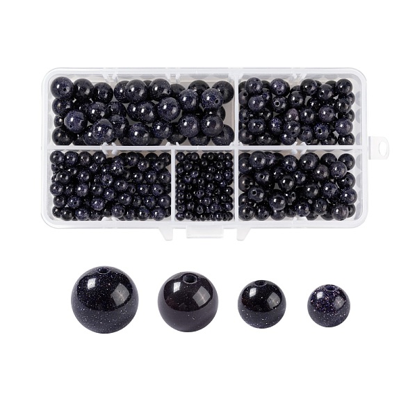 PandaHall 340Pcs 4 Sizes Synthetic Blue Goldstone Beads Strands, Round, 4mm/6mm/8mm/10mm, Hole: 0.8~1mm, about 91pcs/strand, 15 inch(38.1cm)...
PandaHall 340Pcs 4 Sizes Synthetic Blue Goldstone Beads Strands, Round, 4mm/6mm/8mm/10mm, Hole: 0.8~1mm, about 91pcs/strand, 15 inch(38.1cm)...