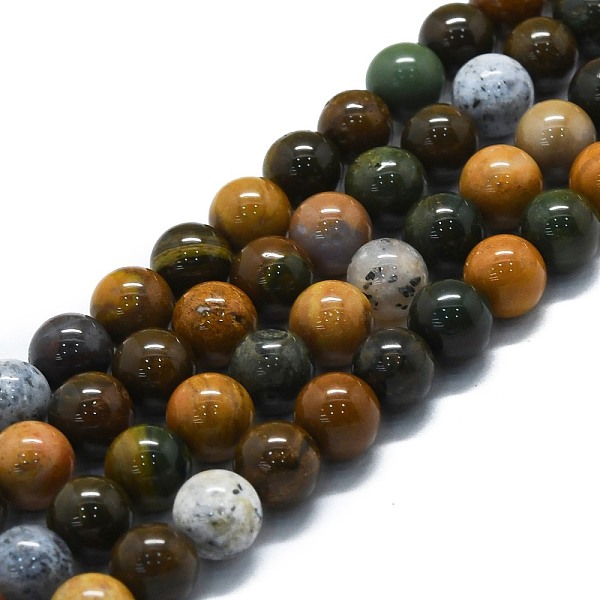 PandaHall Natural Ocean Jasper Beads Strands, Round, 8mm, Hole: 1.2mm, about 51pcs/strand, 15.75''(40cm) Ocean Jasper Round
PandaHall Natural Ocean Jasper Beads Strands, Round, 8mm, Hole: 1.2mm, about 51pcs/strand, 15.75''(40cm) Ocean Jasper Round