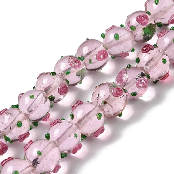 PandaHall Handmade Bumpy Lampwork Beads Strands, with Enamel, Round, Misty Rose, 11.5~13.5x13.5~14x13~13.5mm, Hole: 1.5mm, about...
PandaHall Handmade Bumpy Lampwork Beads Strands, with Enamel, Round, Misty Rose, 11.5~13.5x13.5~14x13~13.5mm, Hole: 1.5mm, about...