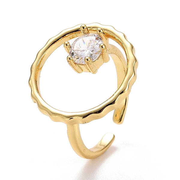 PandaHall Hollow Ring with Cubic Zirconia Cuff Ring, Real 18K Gold Plated Brass Wide Open Ring for Women, Lead Free & Cadmium Free, Clear...
PandaHall Hollow Ring with Cubic Zirconia Cuff Ring, Real 18K Gold Plated Brass Wide Open Ring for Women, Lead Free & Cadmium Free, Clear...