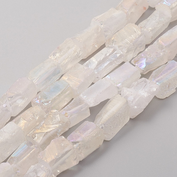 PandaHall Electroplated Natural Quartz Crystal Beads Strands, Nuggets, Rainbow Plated, 13~17x7~16x7~16mm, Hole: 1.2mm, about 27pcs/strand...
PandaHall Electroplated Natural Quartz Crystal Beads Strands, Nuggets, Rainbow Plated, 13~17x7~16x7~16mm, Hole: 1.2mm, about 27pcs/strand...