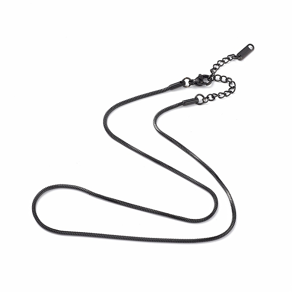 PandaHall 304 Stainless Steel Round Snake Chain Necklace for Men Women, Gunmetal, 15.75 inch(40cm) 304 Stainless Steel
PandaHall 304 Stainless Steel Round Snake Chain Necklace for Men Women, Gunmetal, 15.75 inch(40cm) 304 Stainless Steel