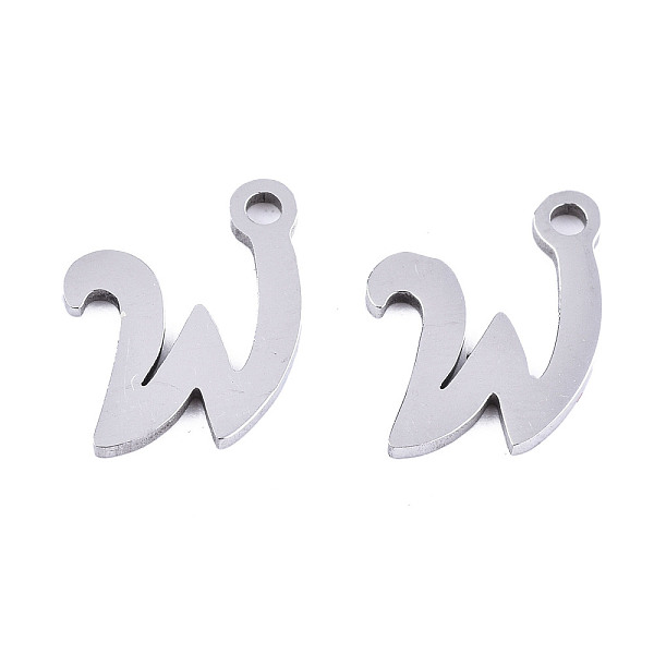 PandaHall 201 Stainless Steel Charms, Laser Cut, Alphabet, Stainless Steel Color, Letter.W, 10x9.5x1mm, Hole: 1.4mm Stainless Steel Letter W
PandaHall 201 Stainless Steel Charms, Laser Cut, Alphabet, Stainless Steel Color, Letter.W, 10x9.5x1mm, Hole: 1.4mm Stainless Steel Letter W