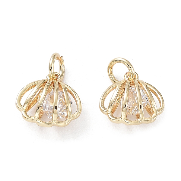 PandaHall Rack Plating Brass Clear Cubic Zirconia Pendants, Long-Lasting Plated, Cadmium Free & Lead Free, with Jump Rings, Shell Shape...
PandaHall Rack Plating Brass Clear Cubic Zirconia Pendants, Long-Lasting Plated, Cadmium Free & Lead Free, with Jump Rings, Shell Shape...