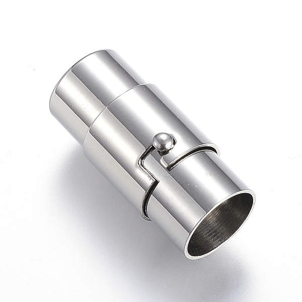 PandaHall 304 Stainless Steel Locking Tube Magnetic Clasps, Column, Stainless Steel Color, 21x10mm, Hole: 8mm 304 Stainless Steel Column
PandaHall 304 Stainless Steel Locking Tube Magnetic Clasps, Column, Stainless Steel Color, 21x10mm, Hole: 8mm 304 Stainless Steel Column