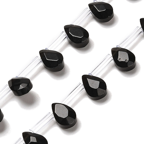 PandaHall Natural Obsidian Beads Strands, Faceted, Teardrop, Top Drilled, 9x6x4mm, Hole: 0.8mm, about 32pcs/strand, 16.54''(42cm) Obsidian...
PandaHall Natural Obsidian Beads Strands, Faceted, Teardrop, Top Drilled, 9x6x4mm, Hole: 0.8mm, about 32pcs/strand, 16.54''(42cm) Obsidian...