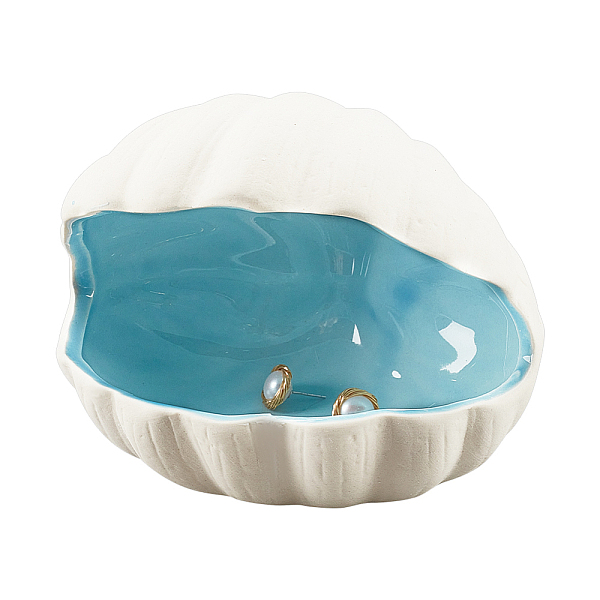 PandaHall Shell Shape Ceramic Jewelry Tray, Aqua Shell Trinket Dish Ceramic Ring Earring Holder Ocean-themed Decorative Trinket Plate for..., Cyan
PandaHall Shell Shape Ceramic Jewelry Tray, Aqua Shell Trinket Dish Ceramic Ring Earring Holder Ocean-themed Decorative Trinket Plate for..., Cyan