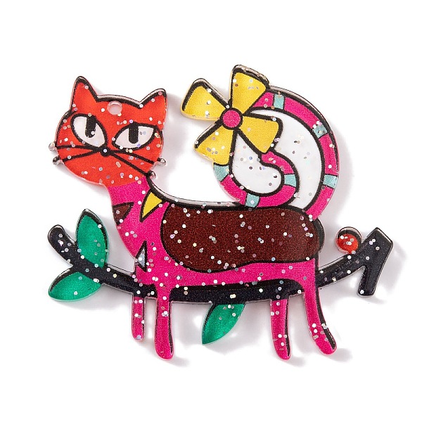 PandaHall Cat Theme Acrylic Pendants, Deep Pink, 38.5x44.5x2.5mm, Hole: 1.6mm Acrylic Cat Shape
PandaHall Cat Theme Acrylic Pendants, Deep Pink, 38.5x44.5x2.5mm, Hole: 1.6mm Acrylic Cat Shape
