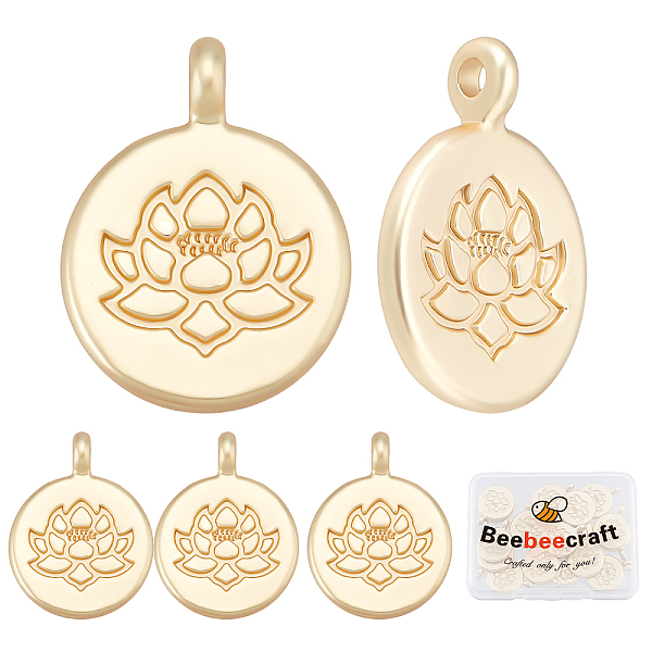 PandaHall Beebeecraft 1 Box 20Pcs Lotus Flower Charms 18k Gold Plated Tibetan Style Flat Round Flower Pendant Beads for DIY Necklace...
PandaHall Beebeecraft 1 Box 20Pcs Lotus Flower Charms 18k Gold Plated Tibetan Style Flat Round Flower Pendant Beads for DIY Necklace...