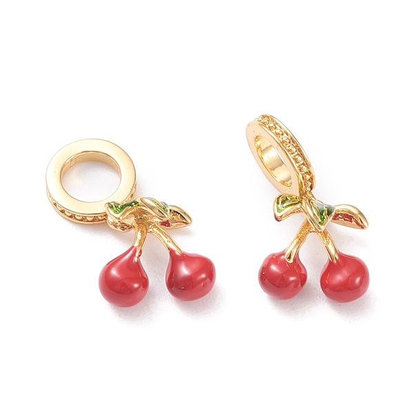 PandaHall Brass Enamel European Dangle Charms, Large Hole Pendants, Long-Lasting Plated, Cherry, Real 18K Gold Plated, Red, 18mm, Hole: 5mm...
PandaHall Brass Enamel European Dangle Charms, Large Hole Pendants, Long-Lasting Plated, Cherry, Real 18K Gold Plated, Red, 18mm, Hole: 5mm...