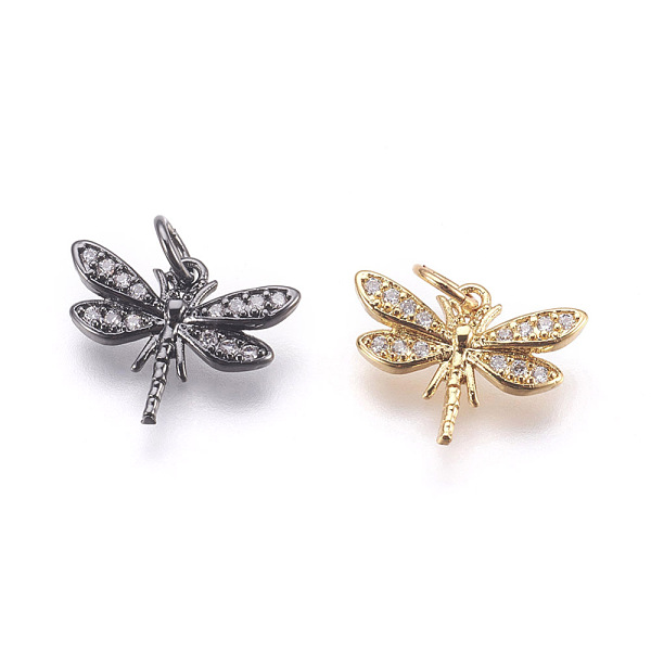 PandaHall Brass Micro Pave Cubic Zirconia Pendants, Lead Free & Cadmium Free, Dragonfly, Mixed Color, 12x15.5x2mm, Hole: 3mm Brass+Cubic..., Clear
PandaHall Brass Micro Pave Cubic Zirconia Pendants, Lead Free & Cadmium Free, Dragonfly, Mixed Color, 12x15.5x2mm, Hole: 3mm Brass+Cubic..., Clear