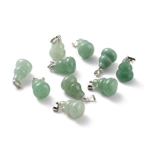 PandaHall Natural Green Aventurine Pendants, with Brass Loops and Snap on Bails, Long-Lasting Plated, Platinum, Gourd/Calabash, 16.5~17x12mm...
PandaHall Natural Green Aventurine Pendants, with Brass Loops and Snap on Bails, Long-Lasting Plated, Platinum, Gourd/Calabash, 16.5~17x12mm...