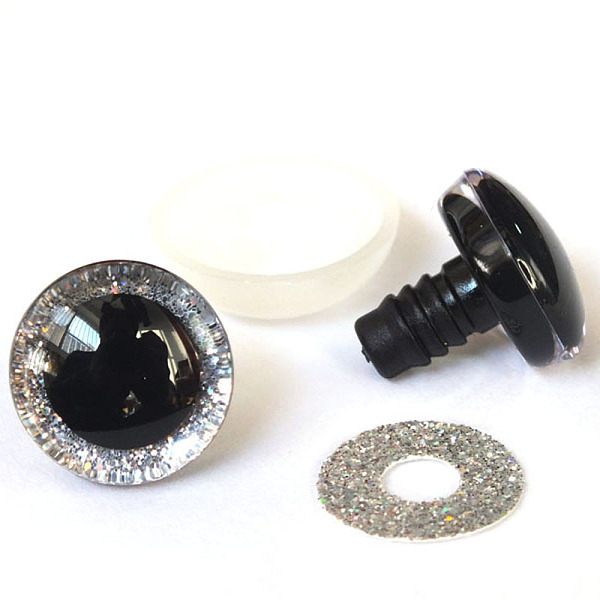 PandaHall Plastic Safety Craft Eye, with Spacer, PU Sequins Ring, for DIY Doll Toys Puppet Plush Animal Making, Light Grey, 12mm Plastic...
PandaHall Plastic Safety Craft Eye, with Spacer, PU Sequins Ring, for DIY Doll Toys Puppet Plush Animal Making, Light Grey, 12mm Plastic...