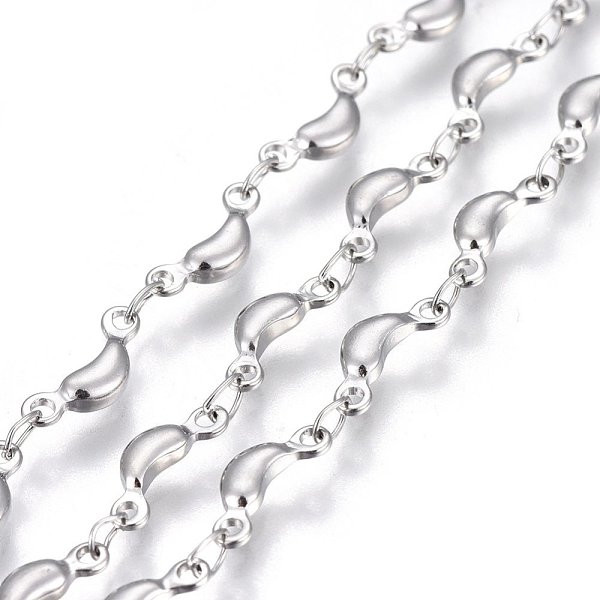 PandaHall 304 Stainless Steel Link Chains, Soldered, Moon, Stainless Steel Color, 10x4x2mm 304 Stainless Steel
PandaHall 304 Stainless Steel Link Chains, Soldered, Moon, Stainless Steel Color, 10x4x2mm 304 Stainless Steel