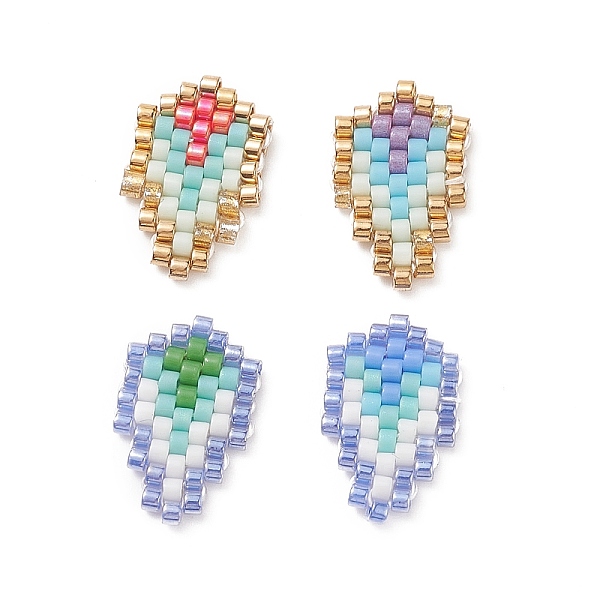 PandaHall 4Pcs 4 Color Handmade Loom Pattern MIYUKI Seed Beads Set, Feather, Mixed Color, 15x9.5x2mm, 1Pc/color Glass Feather Multicolor
PandaHall 4Pcs 4 Color Handmade Loom Pattern MIYUKI Seed Beads Set, Feather, Mixed Color, 15x9.5x2mm, 1Pc/color Glass Feather Multicolor