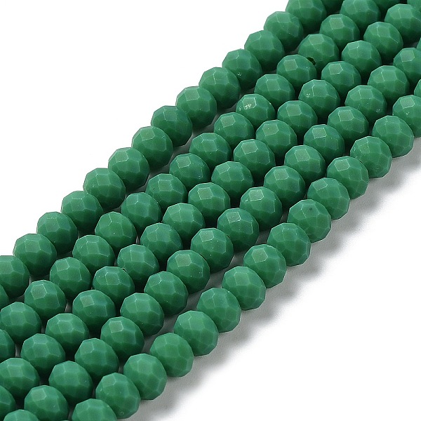 PandaHall Glass Beads Strands, Faceted, Frosted, Rondelle, Medium Sea Green, 2.5mm, Hole: 1mm, about 145~150pcs/strand, 34~35cm Glass...
PandaHall Glass Beads Strands, Faceted, Frosted, Rondelle, Medium Sea Green, 2.5mm, Hole: 1mm, about 145~150pcs/strand, 34~35cm Glass...