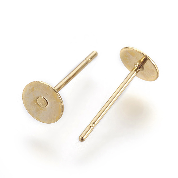 PandaHall 202 Stainless Steel Stud Earring Findings, with 304 Stainless Steel Pins, Golden, 12x5mm, Pin: 0.7mm 304 Stainless Steel Others
PandaHall 202 Stainless Steel Stud Earring Findings, with 304 Stainless Steel Pins, Golden, 12x5mm, Pin: 0.7mm 304 Stainless Steel Others