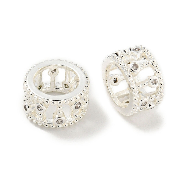 PandaHall Rack Plating Brass Micro Pave Clear Cubic Zirconia European Beads, Large Hole Beads, Long-Lasting Plated, Lead Free & Cadmium Free...
PandaHall Rack Plating Brass Micro Pave Clear Cubic Zirconia European Beads, Large Hole Beads, Long-Lasting Plated, Lead Free & Cadmium Free...