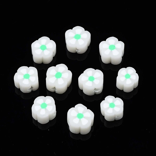PandaHall Handmade Polymer Clay Beads, Flower, Medium Spring Green, 7.5~9x7.5~10x4~5mm, Hole: 1.6mm Polymer Clay Flower
PandaHall Handmade Polymer Clay Beads, Flower, Medium Spring Green, 7.5~9x7.5~10x4~5mm, Hole: 1.6mm Polymer Clay Flower