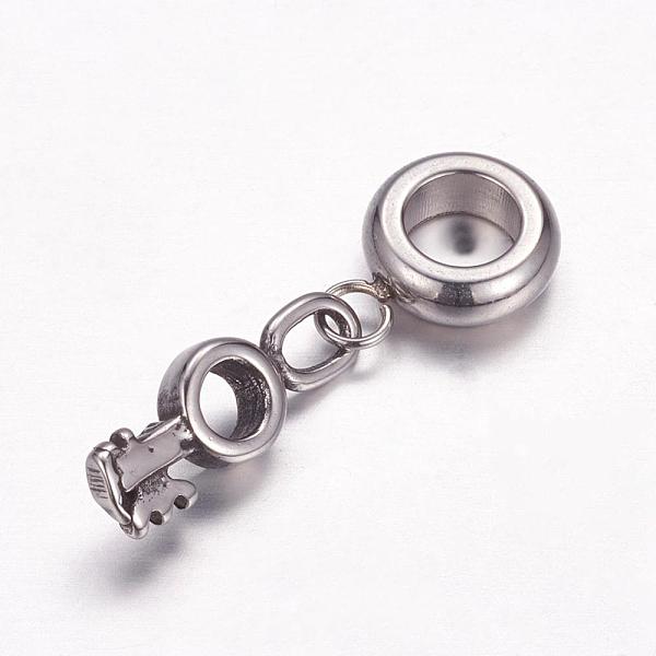 PandaHall 304 Stainless Steel European Dangle Charms, Large Hole Pendants, Key, Antique Silver, 27mm, Hole: 5mm, Pendant: 16x5.5x2.5mm 304...
PandaHall 304 Stainless Steel European Dangle Charms, Large Hole Pendants, Key, Antique Silver, 27mm, Hole: 5mm, Pendant: 16x5.5x2.5mm 304...